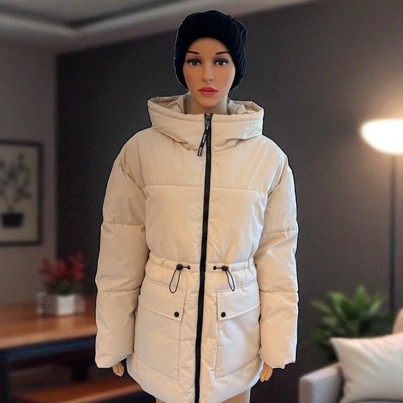 Puffit Hooded Puffer Jacket With Large Pockets. NWT. - Picture 5 of 11